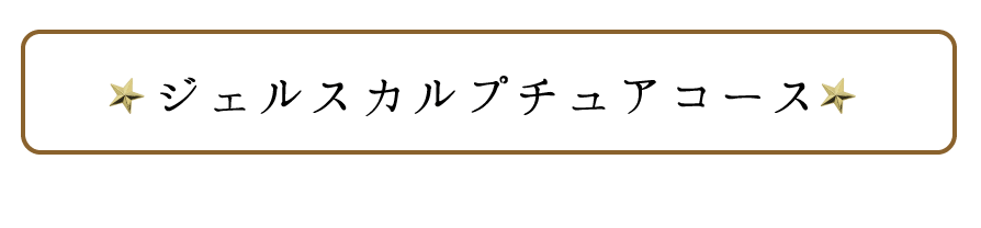 ジェルスカルプチュアコース
