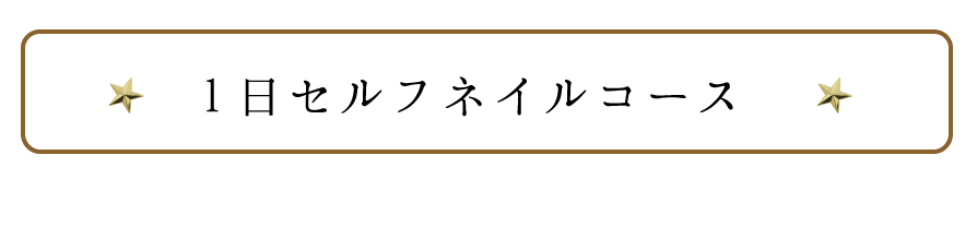 1日セルフネイルコース